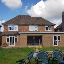 Character House in Cooden Drive with new extension being built